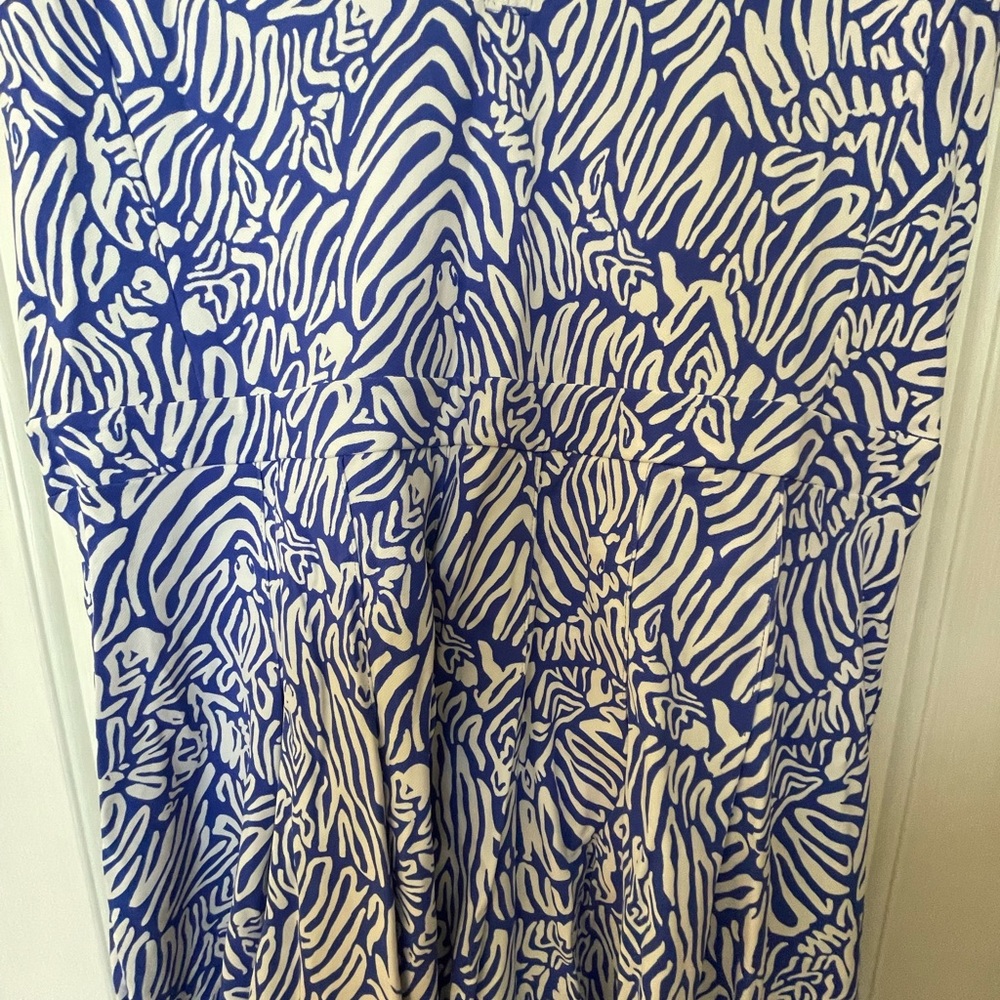 NWT Lilly Pulitzer size XL Alona Dress athletic style. Color: Martinique Blue - Picture 14 of 17